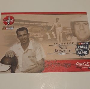 NASCAR Ned Jarrett Hall of Fame Autographed Coke